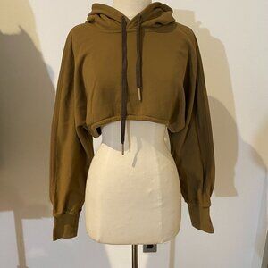 FP movement free people Brown tan cropped hoodie
